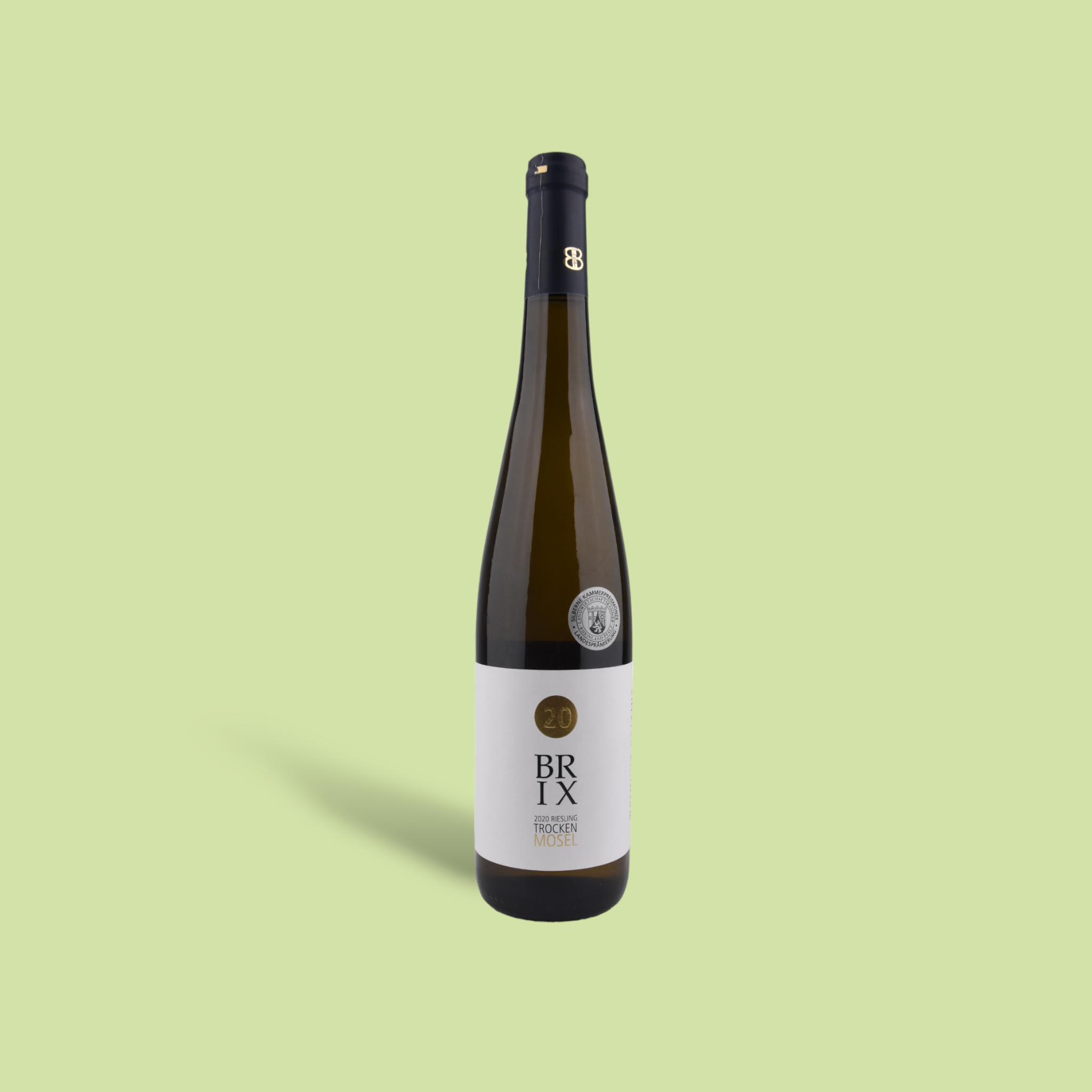 Brix Riesling Spätlese Trocken 2020 – butelka niemieckiego Rieslinga z późnego zbioru o skoncentrowanym smaku i aromatach dojrzałych gruszek oraz jabłek